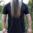 Load image into Gallery viewer, MEAN BEARD STAND WITH PURPOSE MEN'S T-SHIRT