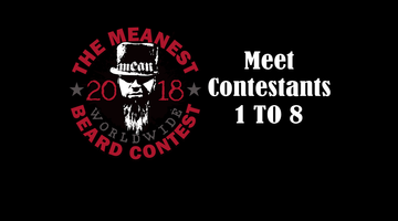 Contestants 1 to 8 - The 2018 MEANest BEARD Worldwide Contest