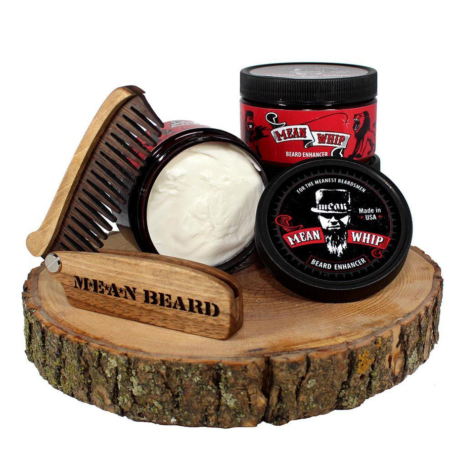 MEAN WHIP is a Beard Enhancer consisting of the best nutrient rich butters and oils, whipped into a soft light texture, providing you with a fuller, softer and healthier beard.